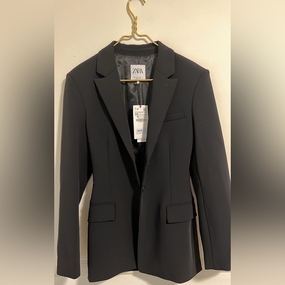 Zara Classic Black Tailored Blazer - Picture 3 of 3